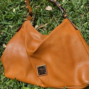 Dooney & Bourke brown leather shoulder bag